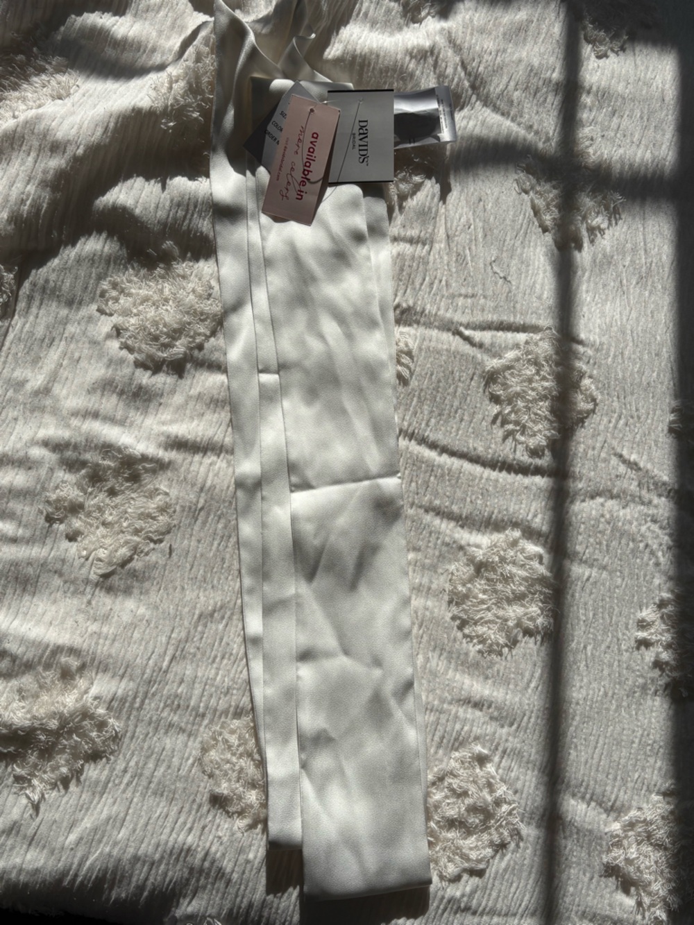 David’s Bridal Satin Neck Scarf